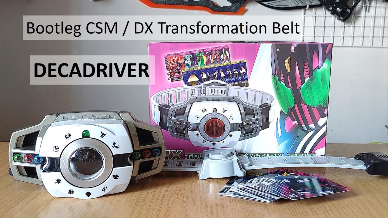 Bootleg CSM / DX Transformation Belt DECADRIVER 変身ベルト ディケイドライバー Kamen Rider Decade 32 Cards