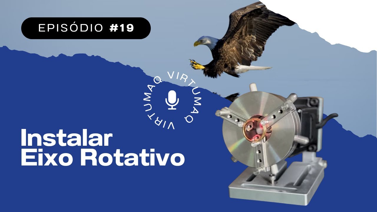 Como instalar o Eixo Rotativo - Máquina a laser | Virtumaq #gravaçãoalaser #virtumaq