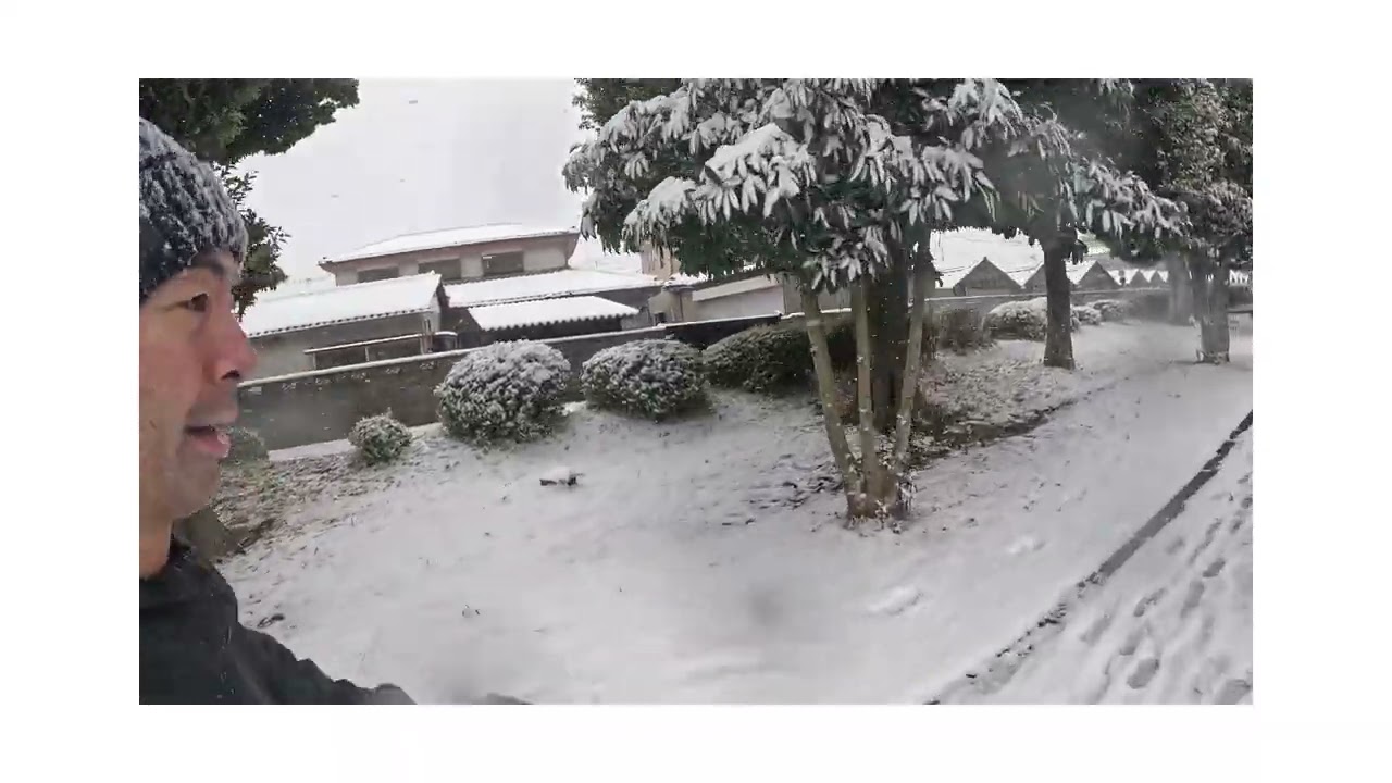 2026/02/08上尾運動公園雪景色ジョグ