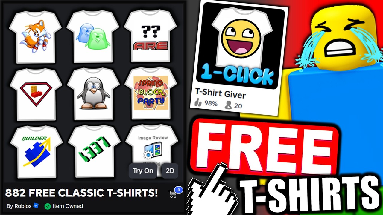 ⌛ THE LAST CHANCE To Get All 882 Free T-Shirts... (ROBLOX)