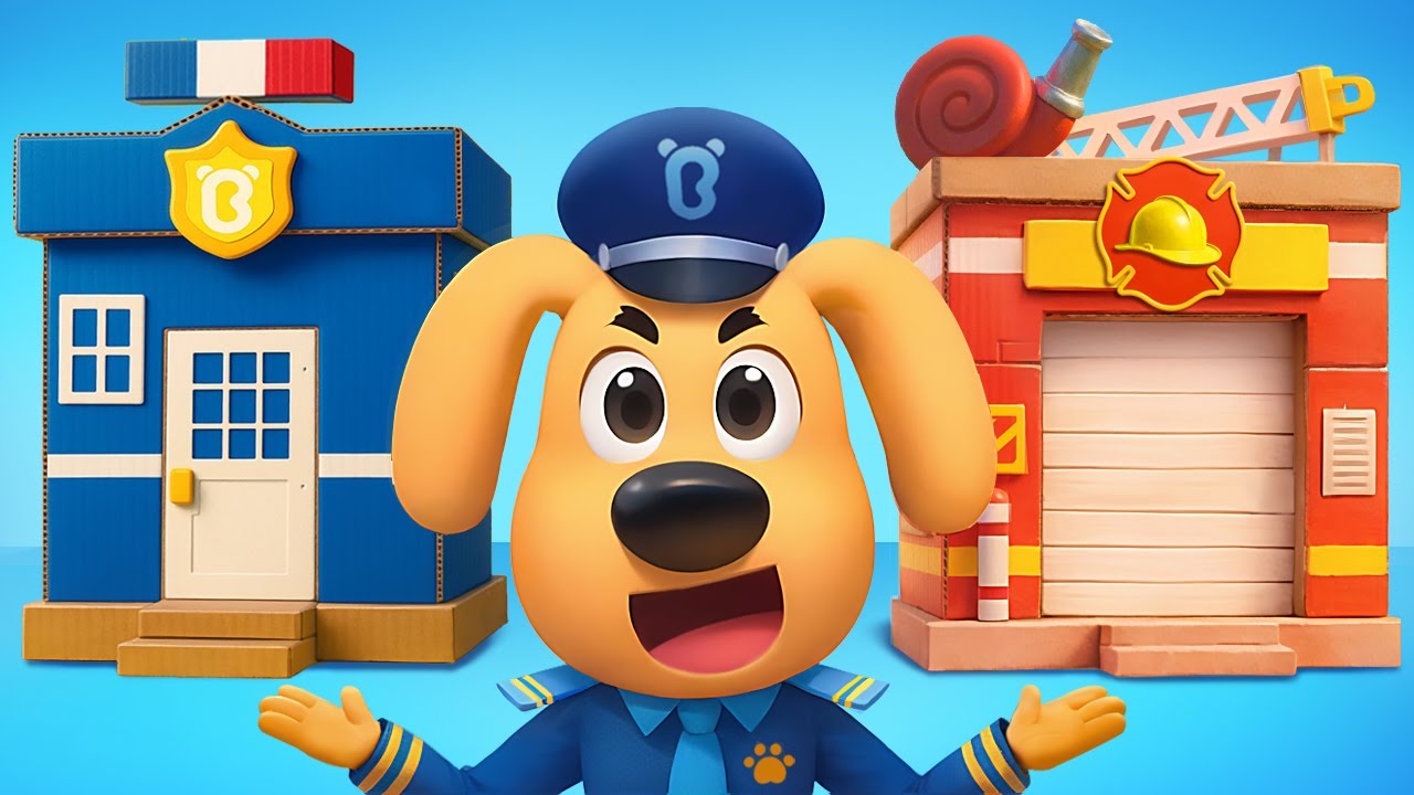 Petualangan Ajaib di Dunia Karton | Animasi Seru | Kepala Polisi Labrador | BabyBus Bahasa Indonesia