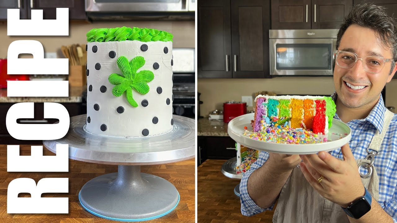 Dan Sheppard Makes a St. Patrick's Day Rainbow Cake