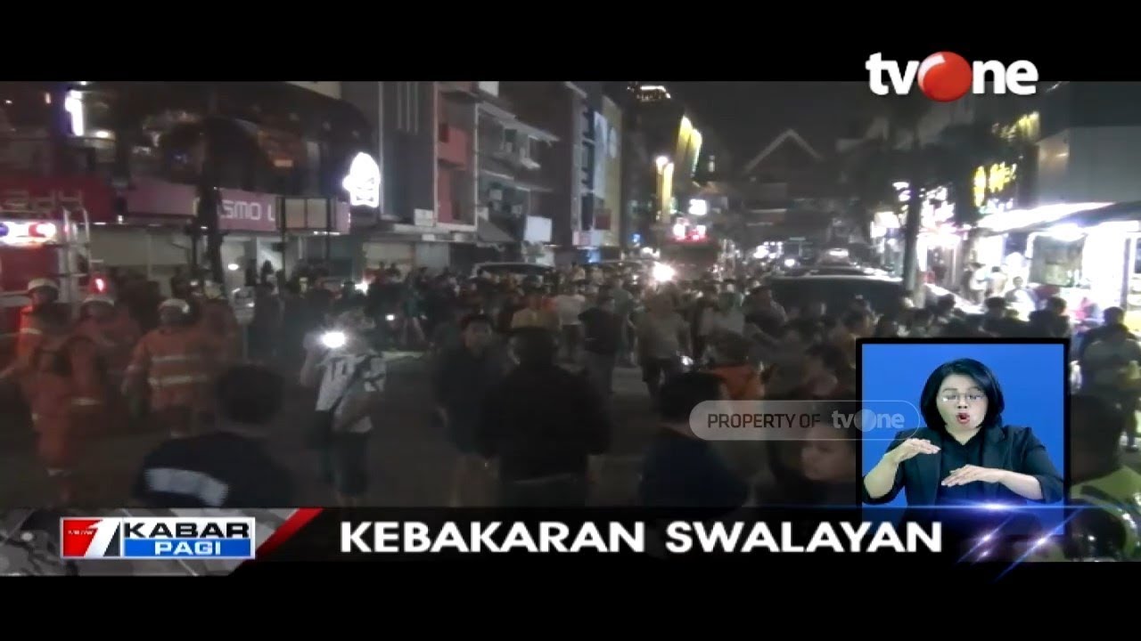Pasar Swalayan di Tamansari Kebakaran, Pengunjung Hiburan Malam Lokasari Berhamburan Keluar