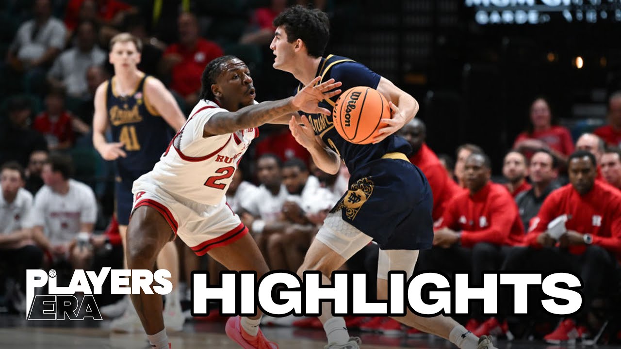 Rutgers vs. Notre Dame: 2024 Players Era Festival men's basketball highlights