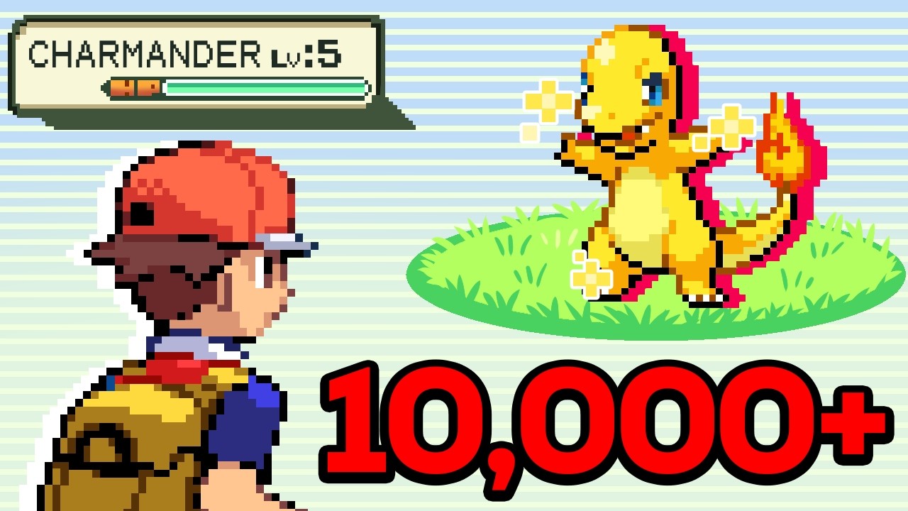 ✨ Shiny Hunting CHARMANDER in Pokemon Fire Red! (10,000+ RESETS)