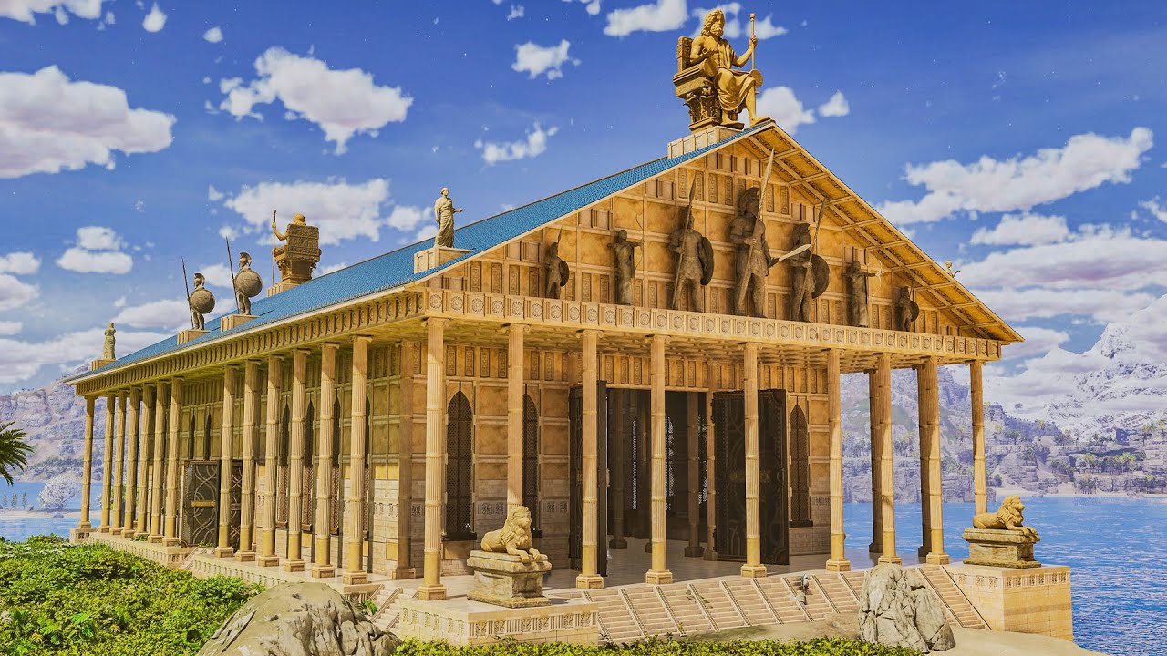 Greek Astraeos Temple Breeding Dino Pen | Build Tutorial | ARK: Survival Ascended