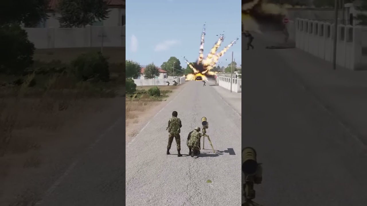 Soldier FireHoming Missile To496Shootdown Tank In Arma 3 