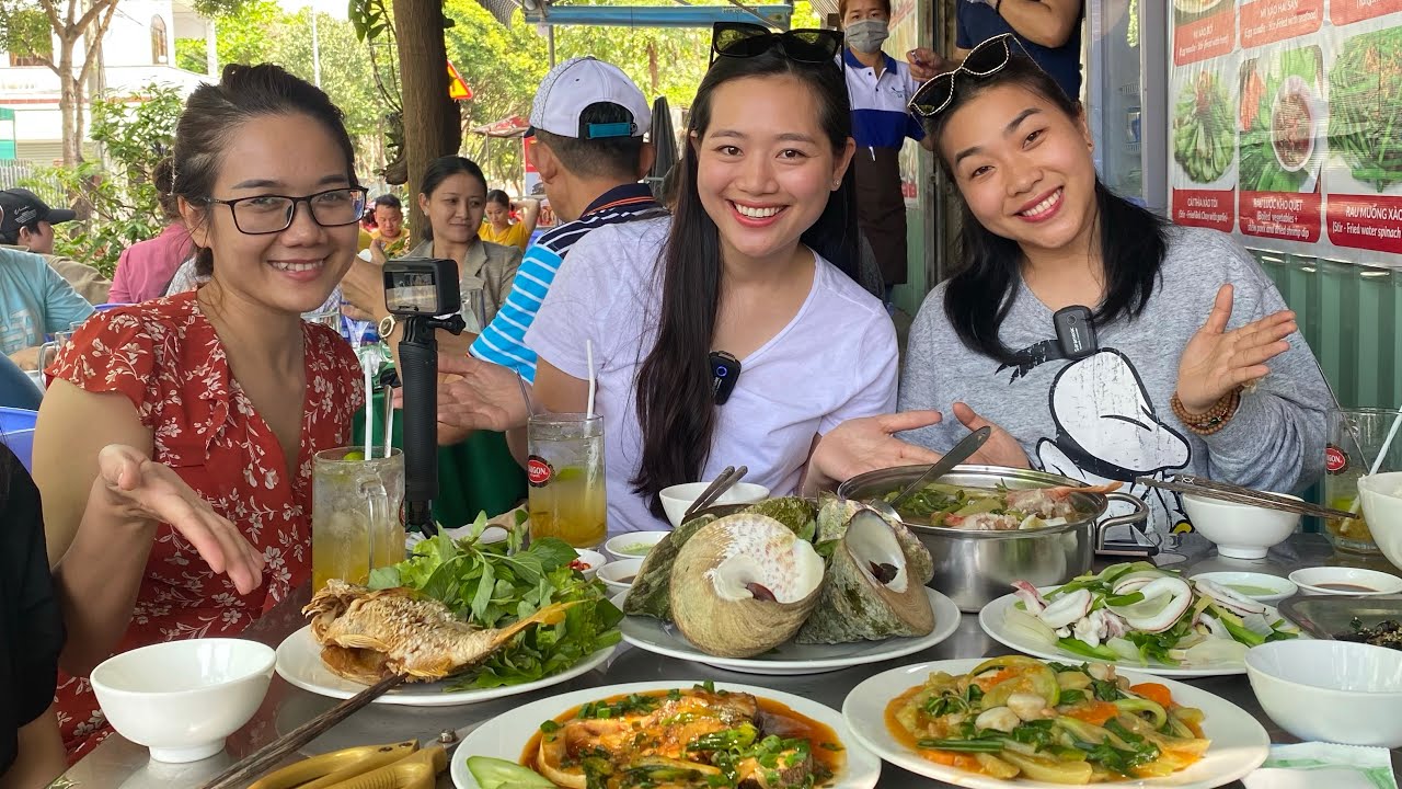 Cá mú Xà Téng, Ốc Vú Nàng, Ốc Nón, toàn hải sản LẠ mà NGON ở CÔN ĐẢO| ÁNH KUA