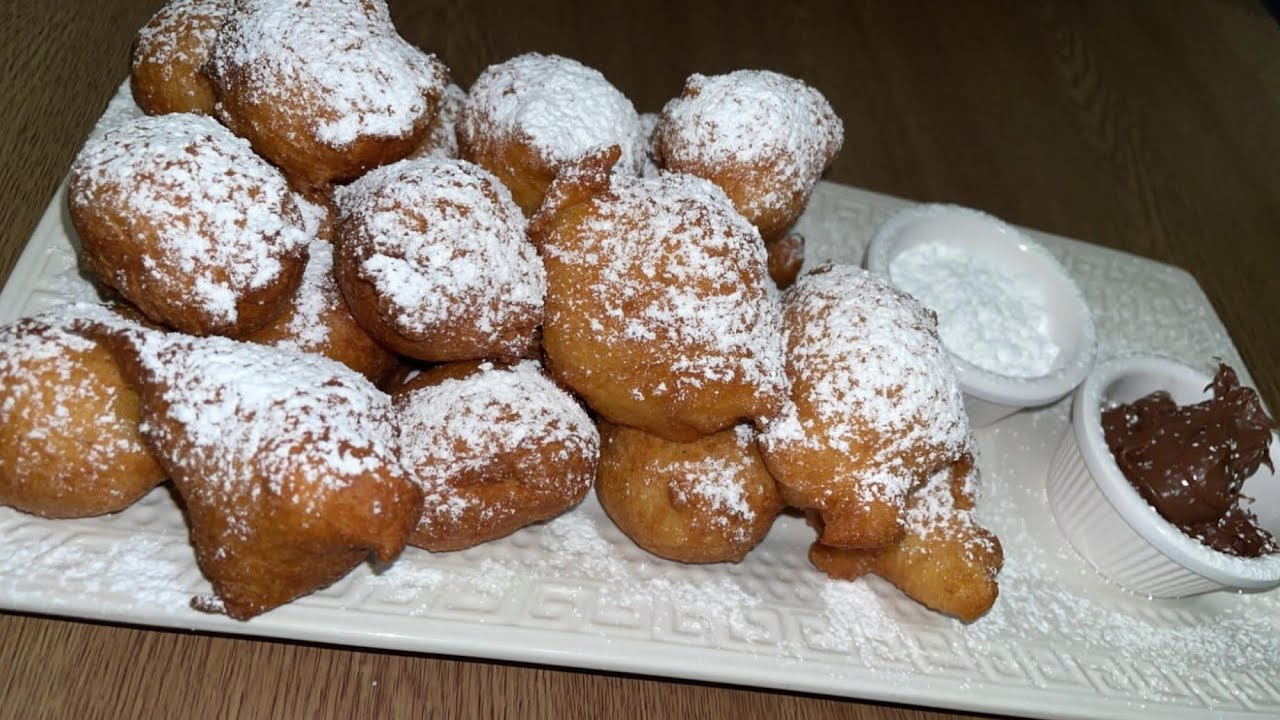 😍من اليوم ماغتهزيش الهم للبيني. ساهل و لذييذ و خفيف - Oliebollen maken met maar 4 ingrediënten