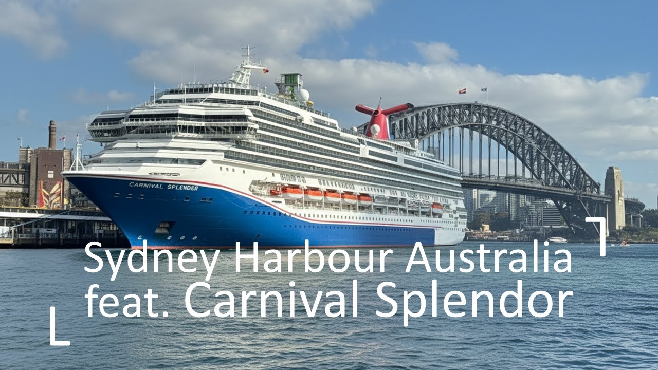 Explore Sydney Harbour Australia feat. Carnival Splendor | 4K Walking Tour