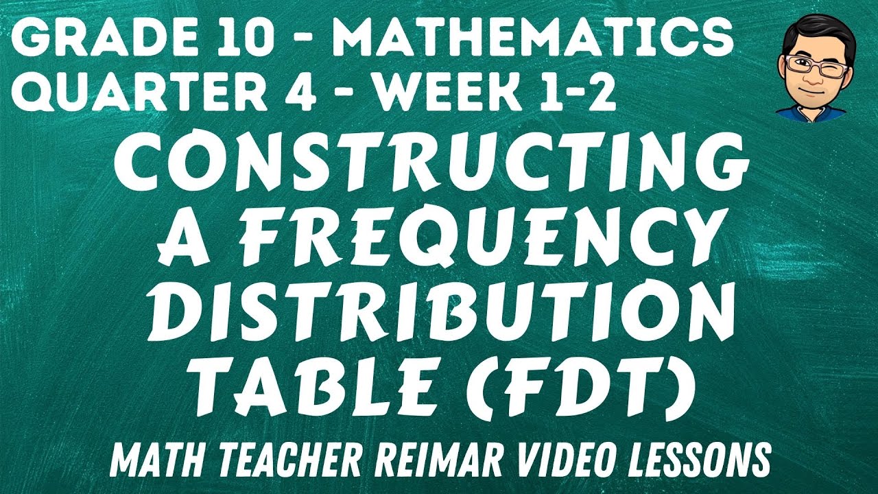 CONSTRUCTING A FREQUENCY DISTRIBUTION TABLE | GROUPED DATA | MATH 10 - Q4