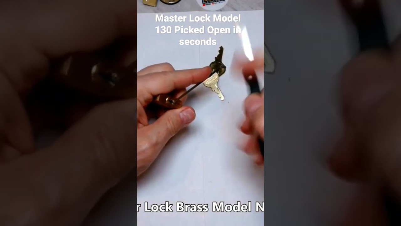 Master Lock Model 130 picked open in seconds