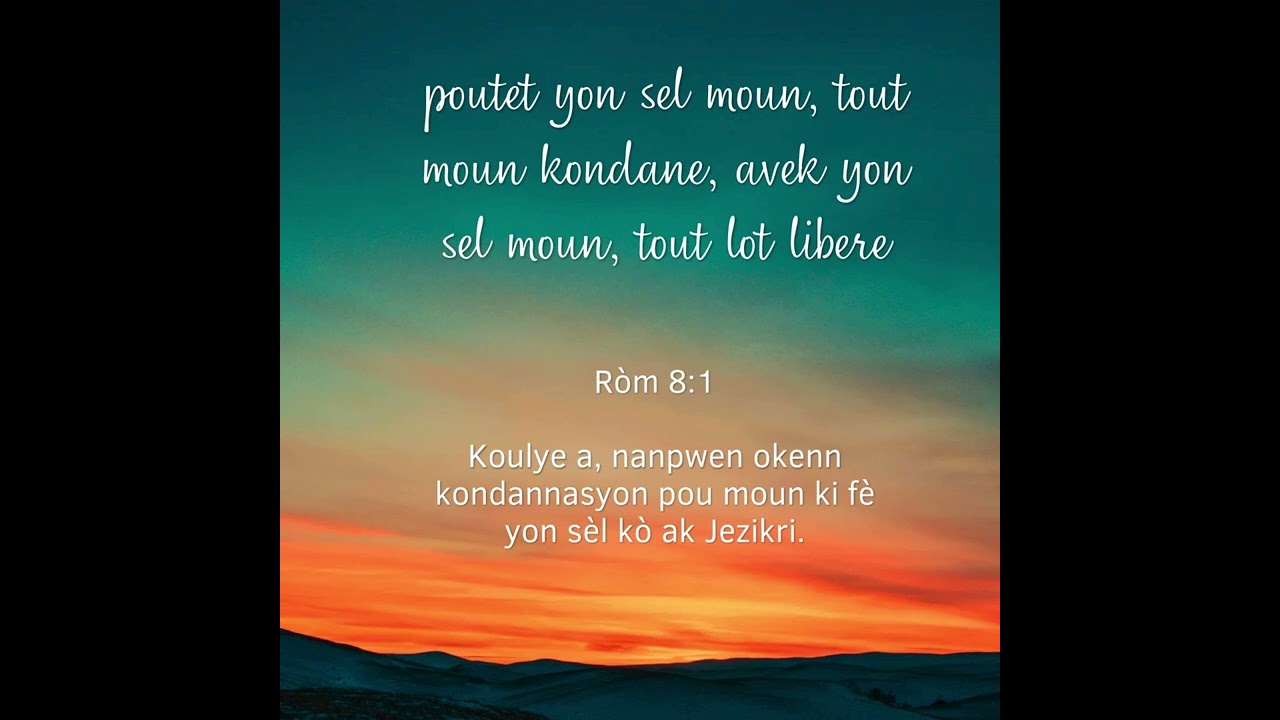 Avek yon sel moun, tout moun libere