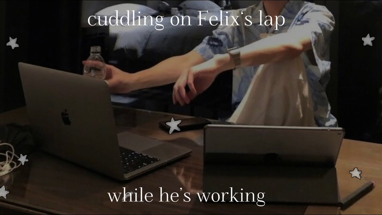 Stray Kids ASMR Cuddling On Felix's Lap While He’s Working💻🐥