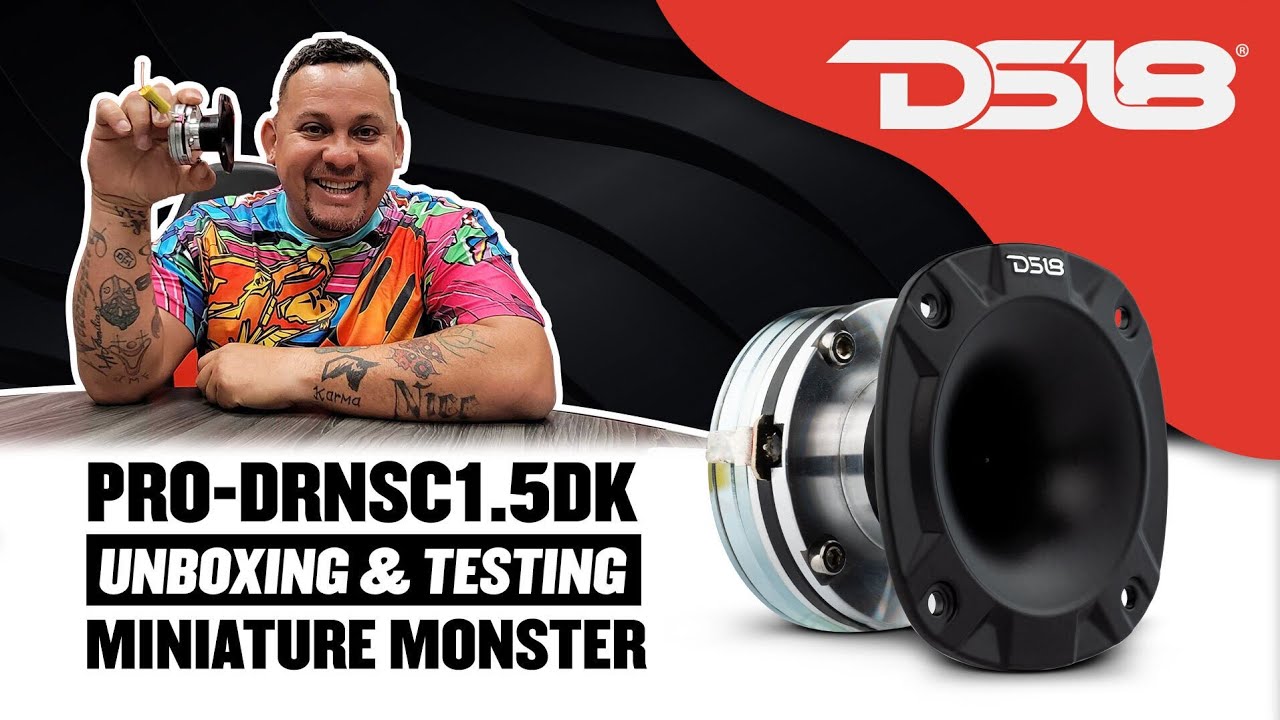 DS18 PRO-DRNSC1.5DK (unboxing/Testing) Twist On Throat Neodymium Driver with 1.5