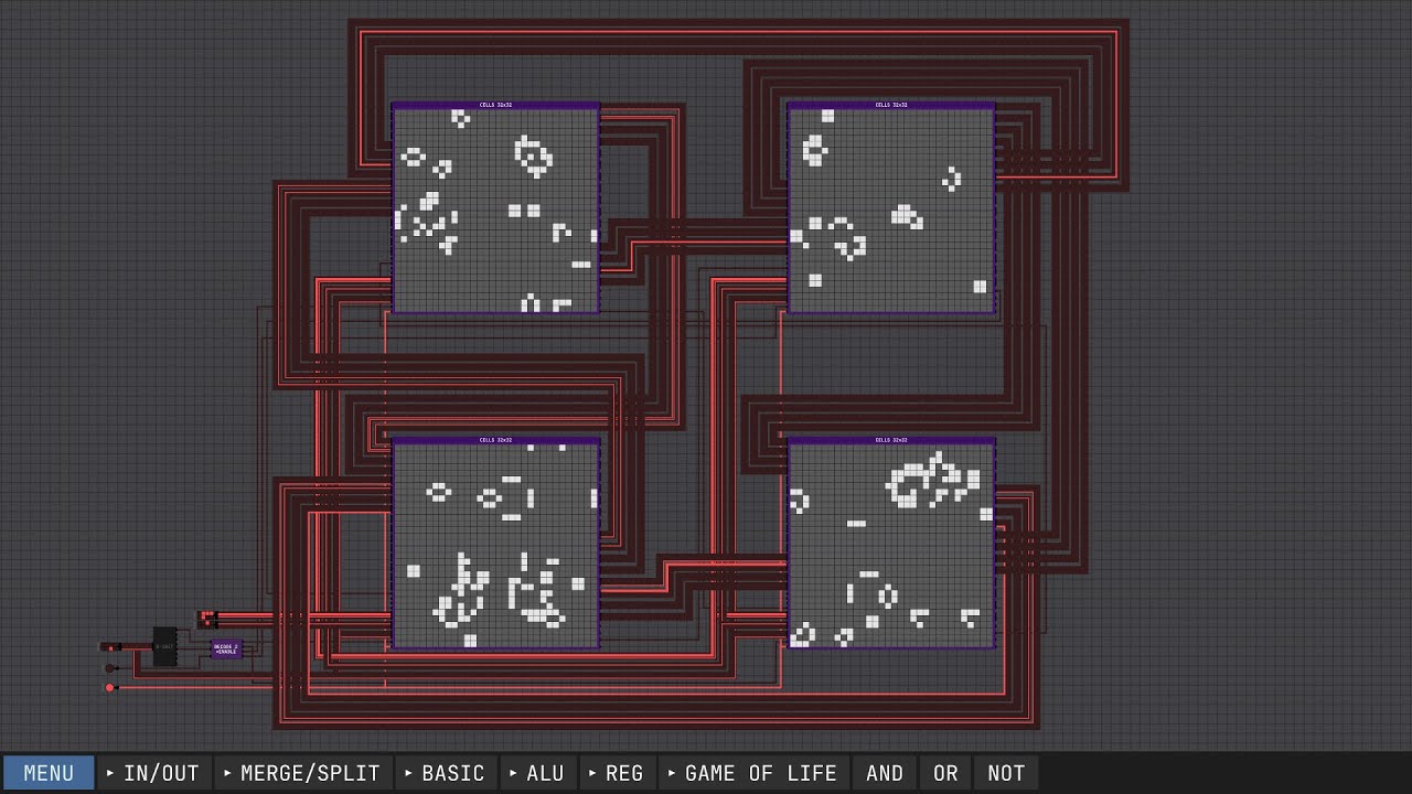 Infinitely Scalable Conway's Game of Life | Digital Logic Sim