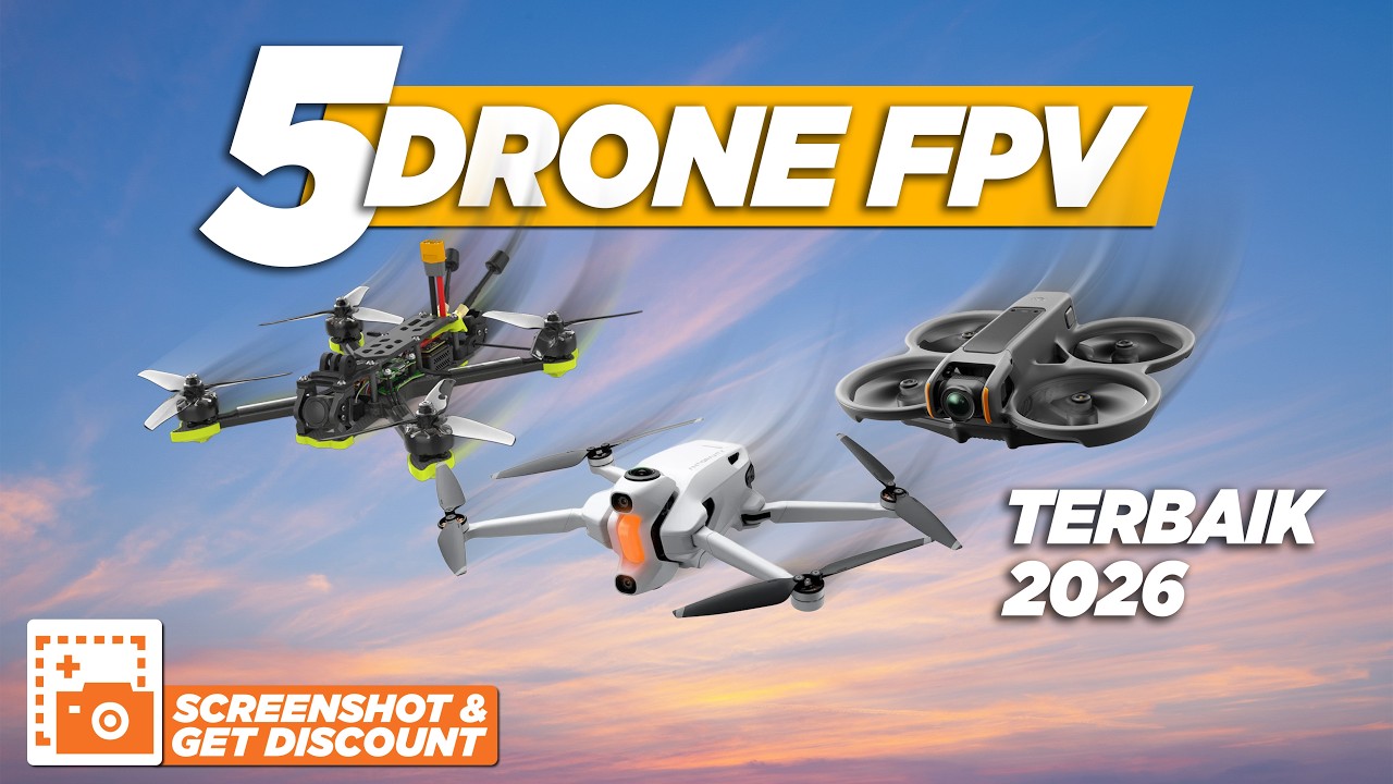 5 DRONE FPV TERBAIK 2026: DARI DJI NEO 2 HINGGA ANTIGRAVITY A1 YANG BISA HILANG!