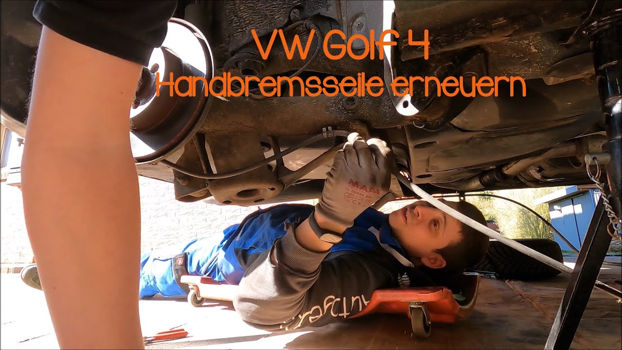 VW Golf 4 Handbremsseile erneuern