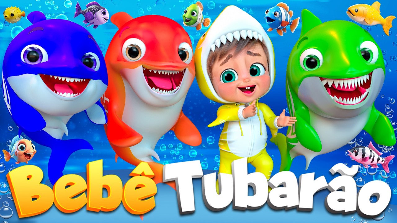 Tubarão Bebê, A Galinha Magricela, Bartolinho, Cinco Patinhos e Mais Músicas Infantis #tubarãobebê