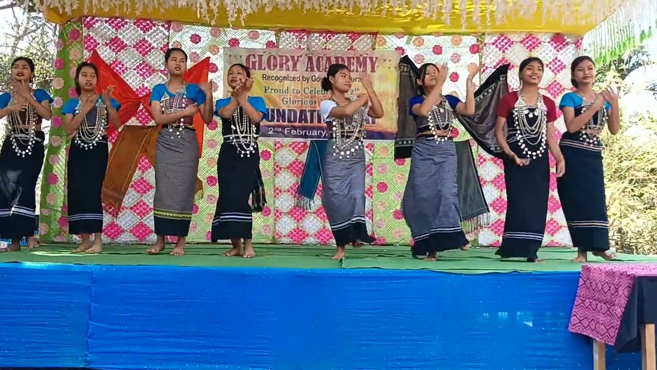 Senior girls  a graceful dance performance on Foundation Day, reflecting confidence and culture.