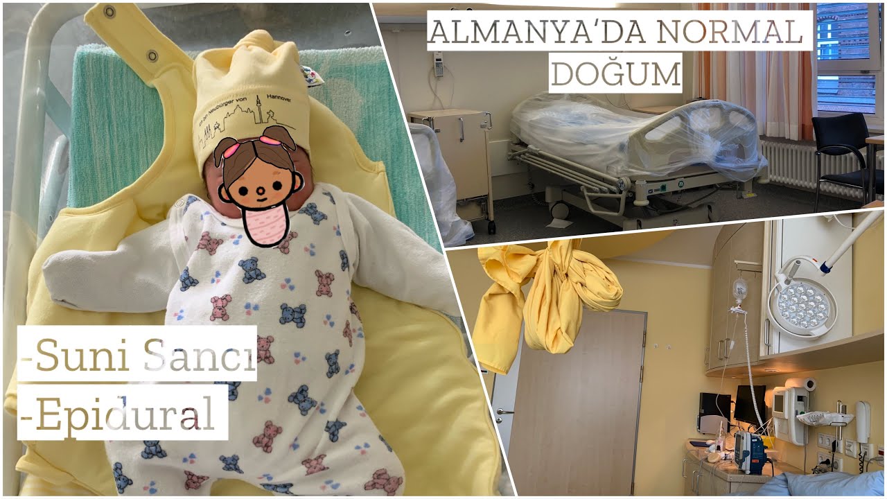 ALMANYA’DA 🇩🇪14 SAAT NORMAL DOĞUM🤰🏻😰 Epidural ve Suni sancılı doğum 🥵 Natural Birth Story