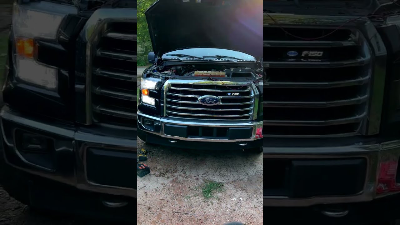 Cómo instalar luces en los faros delanteros de una FORD F150 2017