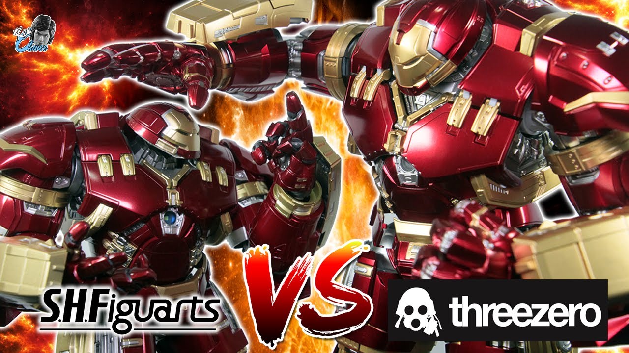 Battle of the Busters! S.H Figuarts VS Threezero Iron Man Mk.44 Hulkbuster Action Figure Comparison