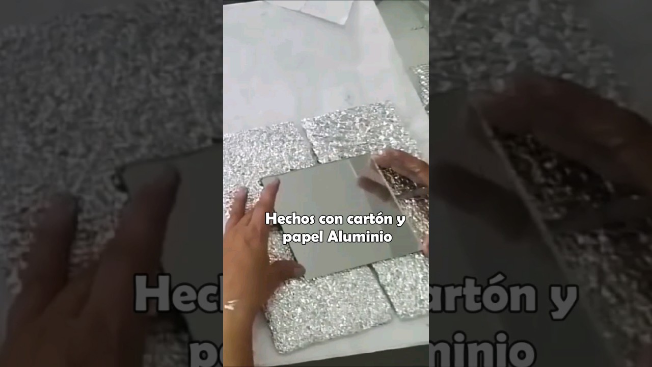 FANTÁSTICA IDEA CON CARTON Y PAPEL ALUMINIO 😱CUADROS ELEGANTES