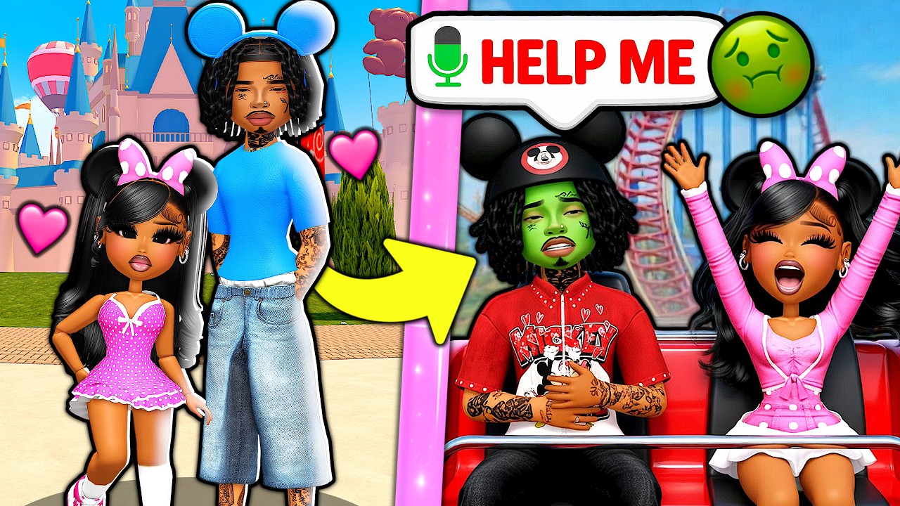 REALISTIC Couple Goes To DISNEYLAND&hellip; He THREW UP?! 🤢 (LifeTogether RP)