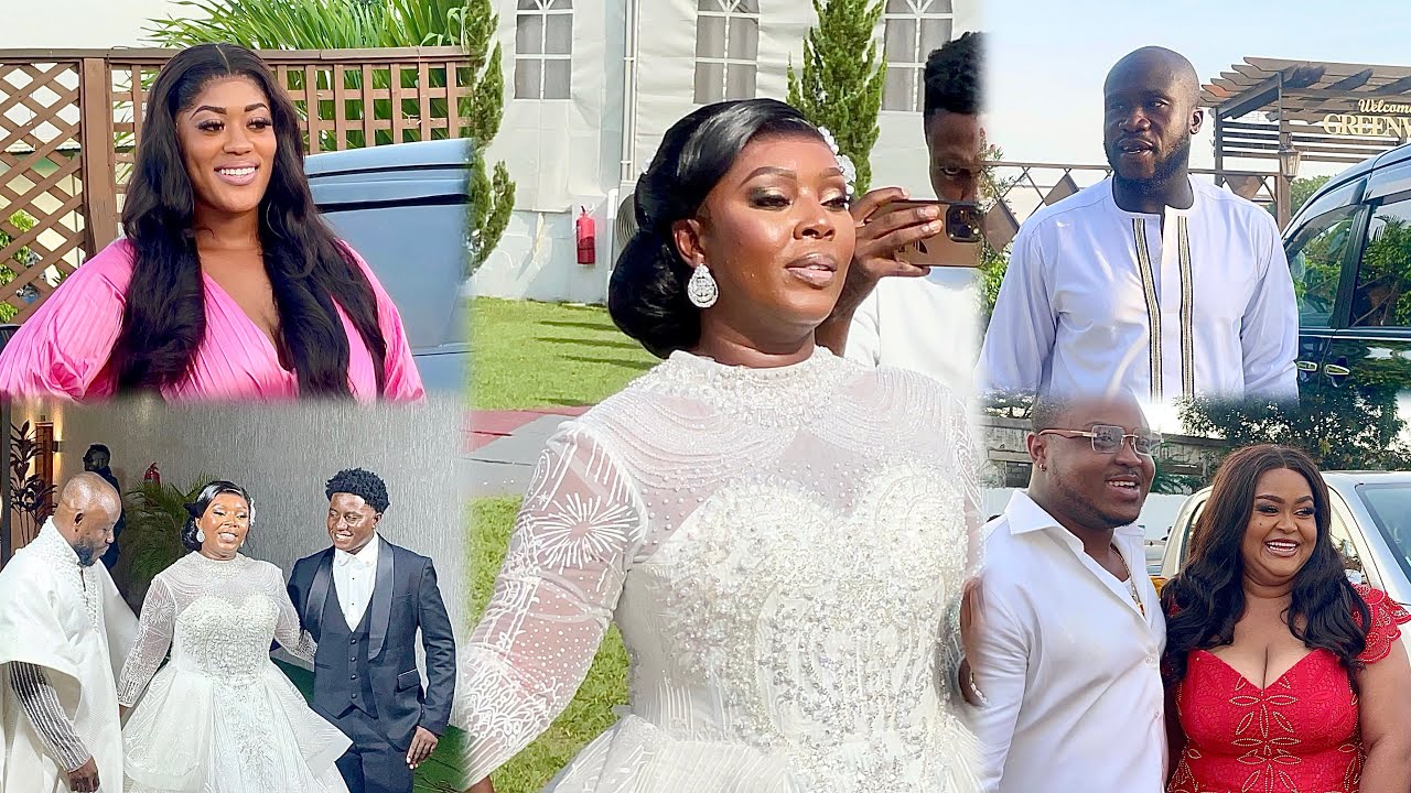 Kwaku Manu Dance With Dr Likee At Diana Asamoah Wedding ❤️Vivian Jill Spray dollars on The Bride