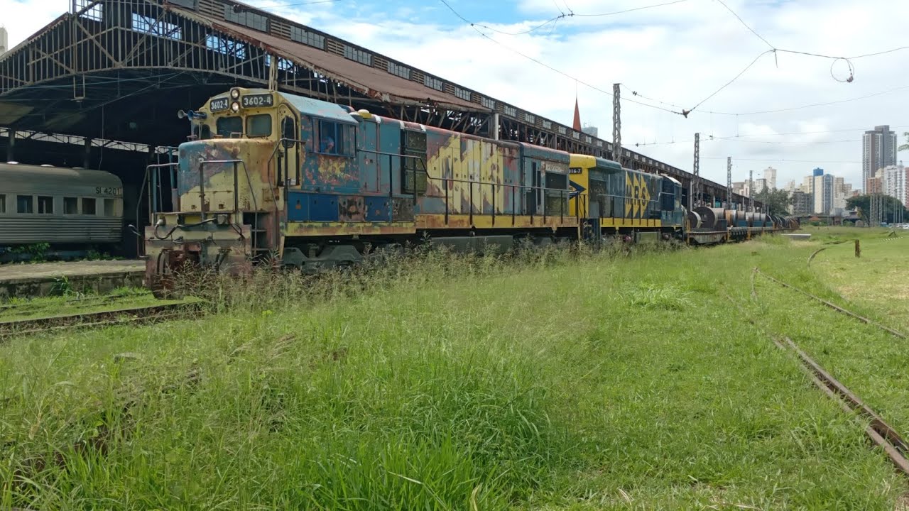 Dúplex da MRS passando com bobineiro em Campinas SP 