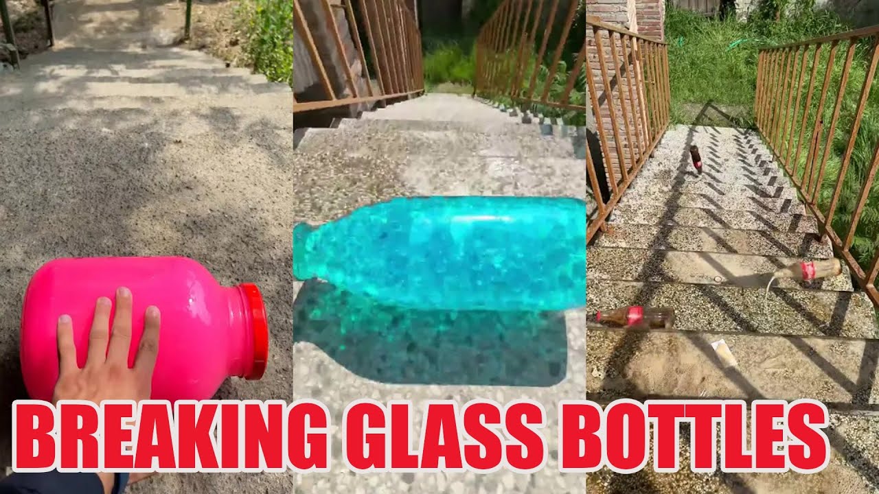 Breaking Glass Bottles & Balloon Drops 😱🔥 Crushing Crunchy & Soft Things! #asmr #satisfying