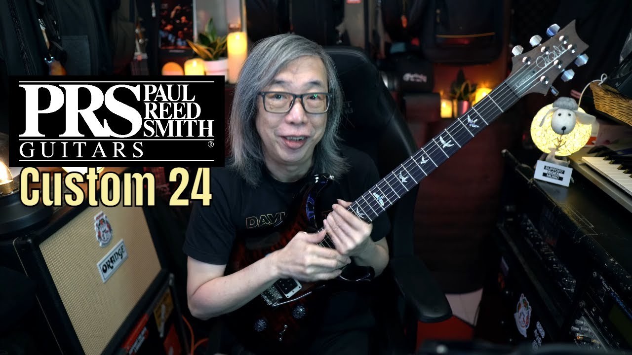 PRS Custom 24   Fire Red Burst