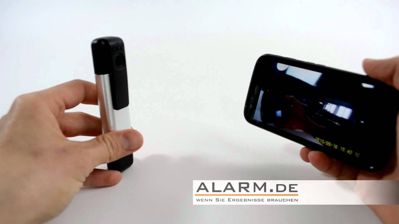 Mini WLAN Kamera mit Speicher und App-Zugriff per iOS und Android