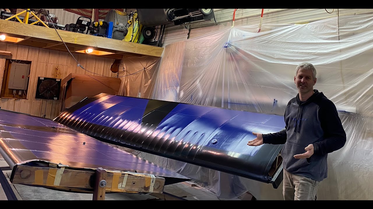 Painting my Kitfox wings with Poly-Tone