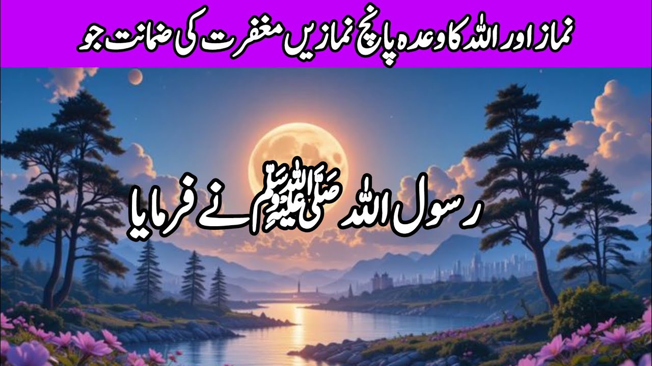پانچ نمازوں کا وعدہ | نماز گناہوں کی معافی کا سبب | نبی ﷺ کی حدیث