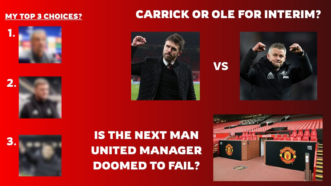 My Top 3 Choices For The Next Man United Manager