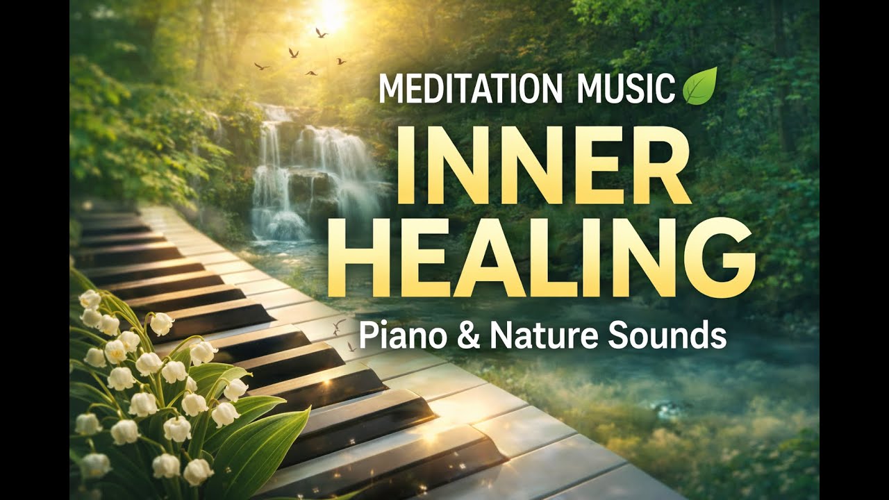 Meditation Music with Piano & Nature Sounds 🌿 Inner Healing, Deep Relaxation & Peace