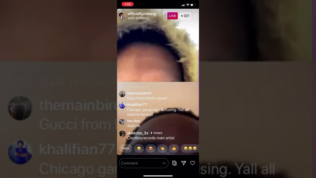 051 Drilla & Fyndee Boy on IG Live Beefin