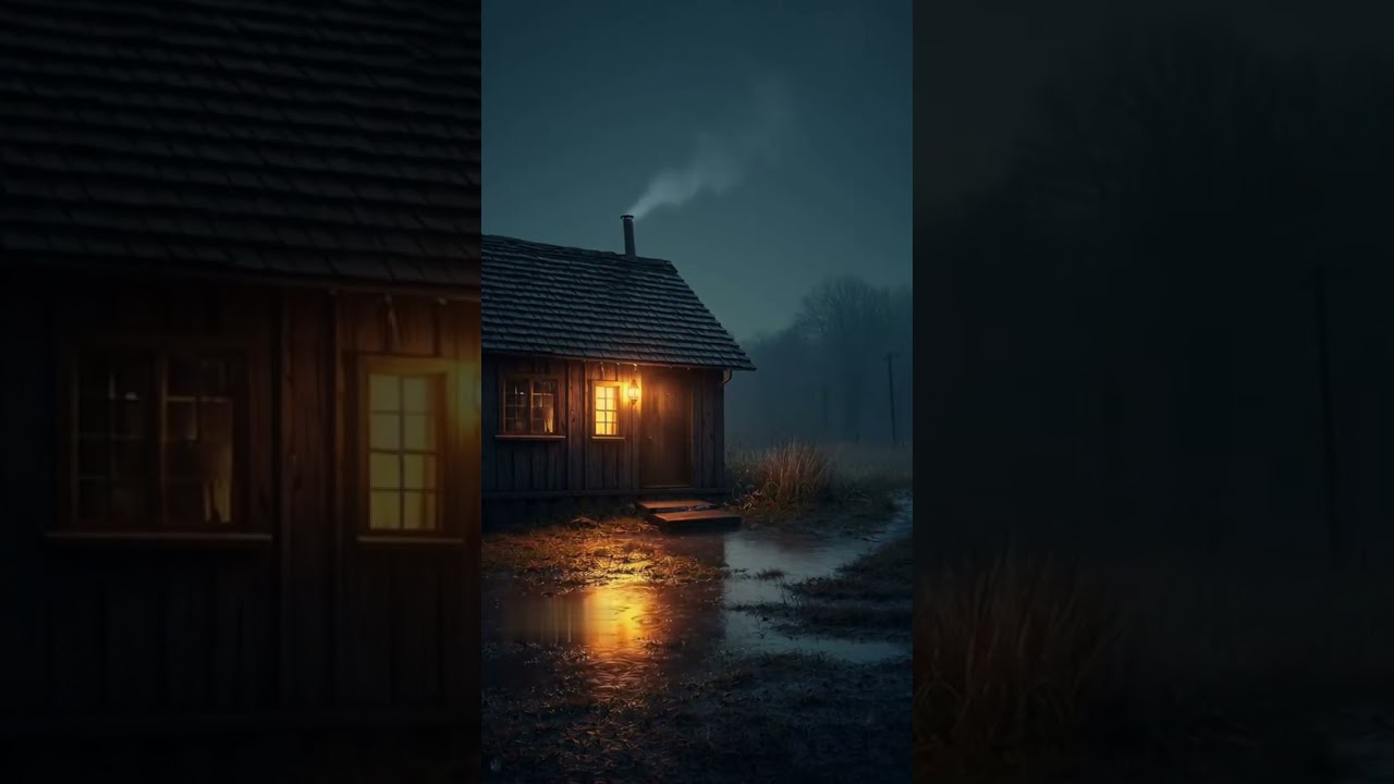 🌧️ WHAT HAPPENS WHEN RAIN & DARKNESS TAKE OVER A LONELY COTTAGE ON THE EDGE OF A VILLAGE?🏚️ #asmr