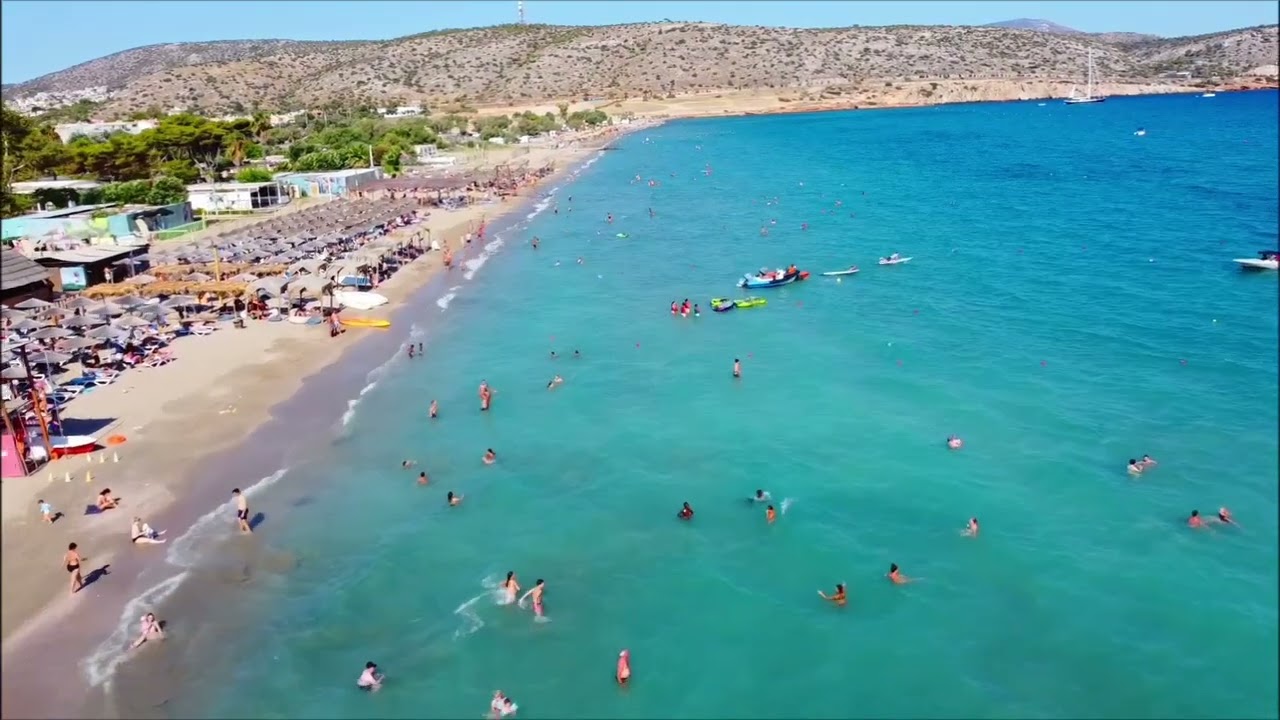 Pαραλία Βάρκιζας🍹. Varkiza Beach⛱️. the best beaches of Attica. Trip to Greece
