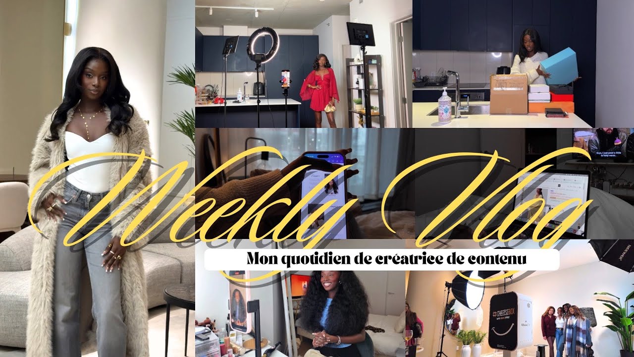 WEEKLY VLOG | Mon quotidien de créatrice de contenu à Montréal | Maguie