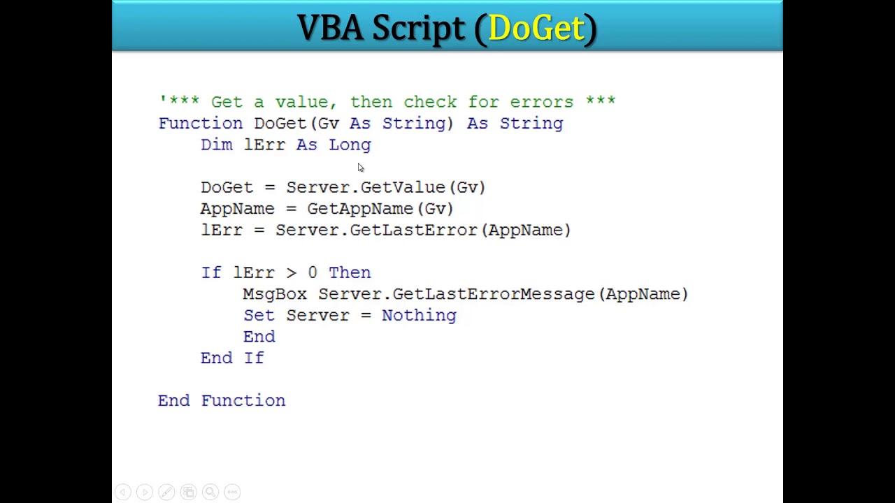 Funci&oacute;n DoGet OpenServer IPM Explicaci&oacute;n