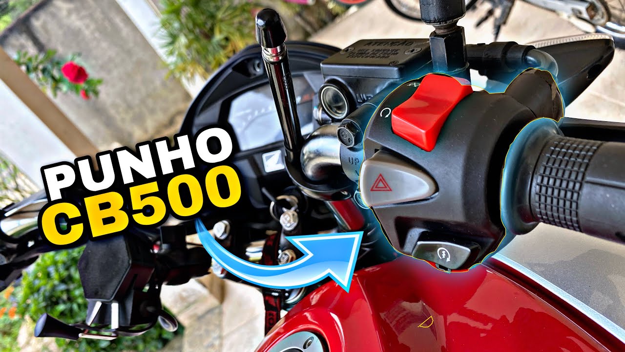PUNHO CB 500 NA TITAN 160 *passo a passo, instalação completa