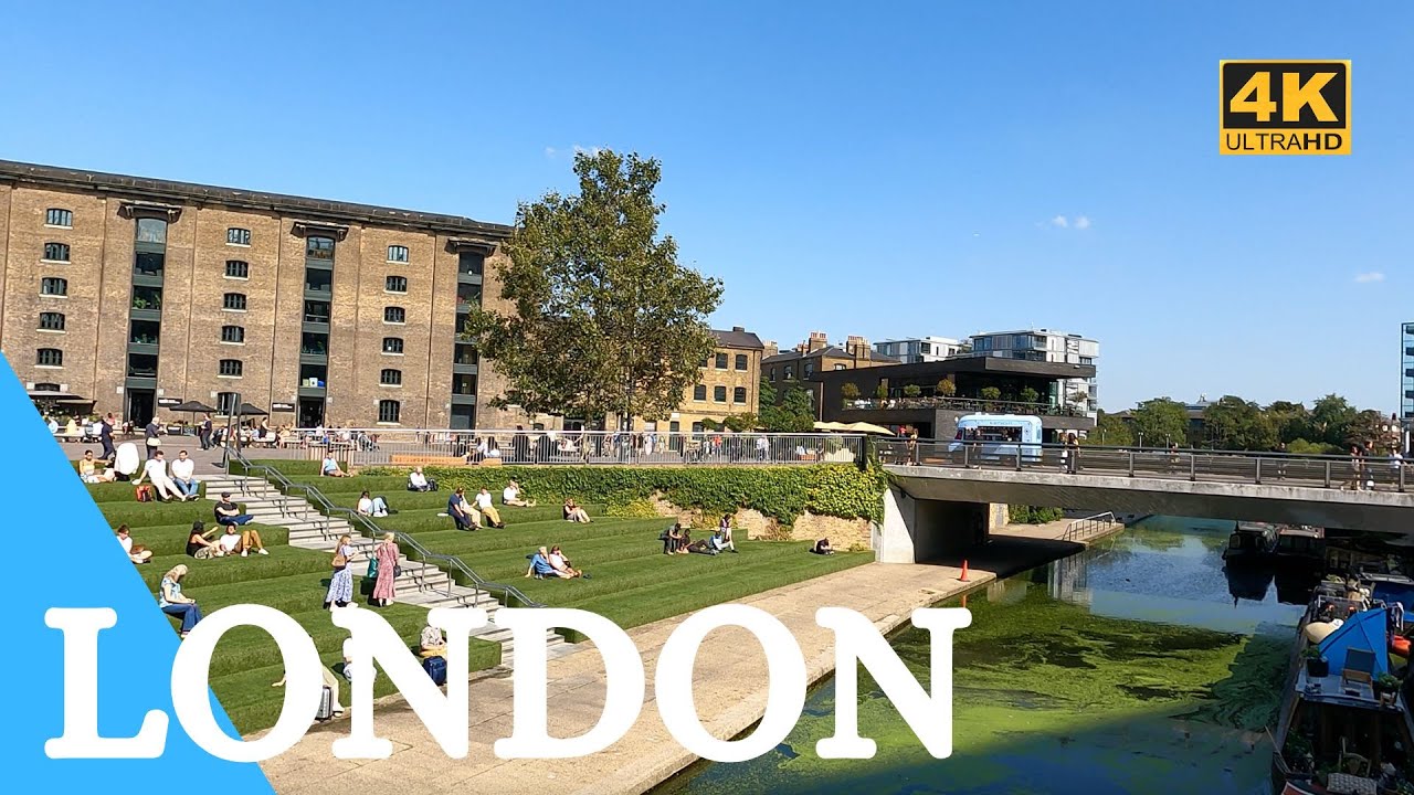 Regent's Canal Walk in London 🇬🇧 Kings Cross to Camden 2023 [4K/HD] @WalkingLondon_
