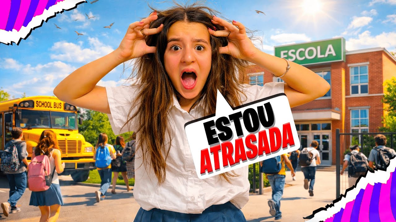ARRUME-SE COMIGO ATRASADA PRA IR PRA ESCOLA ! *será que deu certo ?