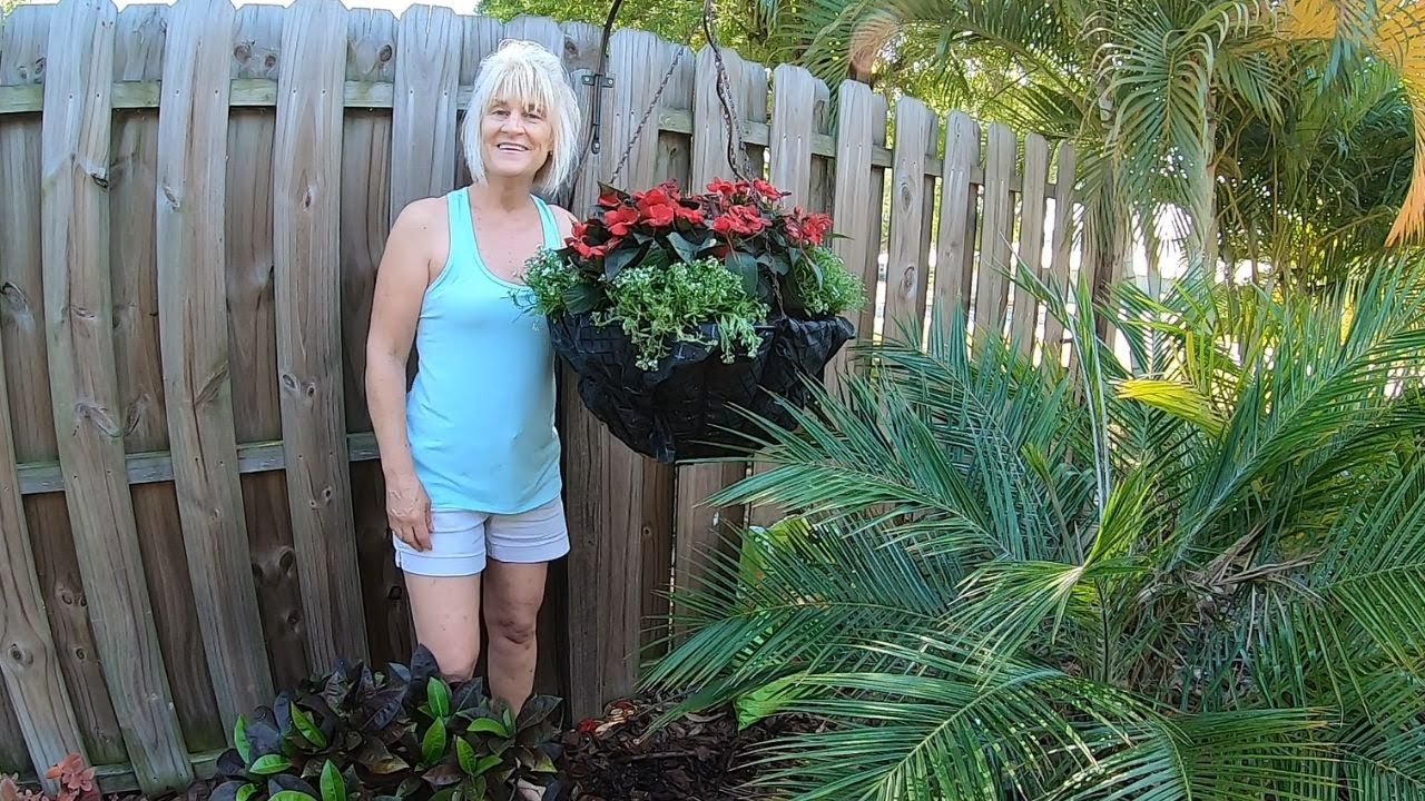 How to make a cheap hanging flower basket