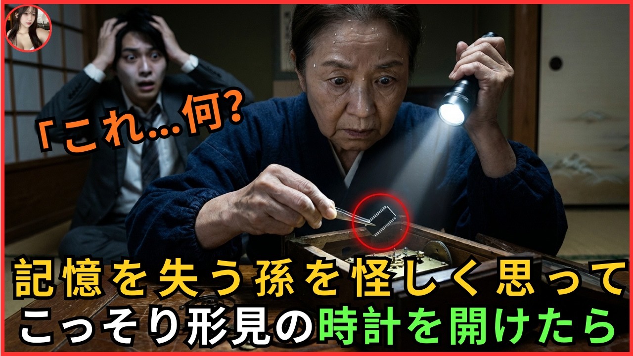 記憶を失う孫を怪しく思ってこっそり形見の時計を開けたら----- #動エピソード#老後の物語 #家族の物語