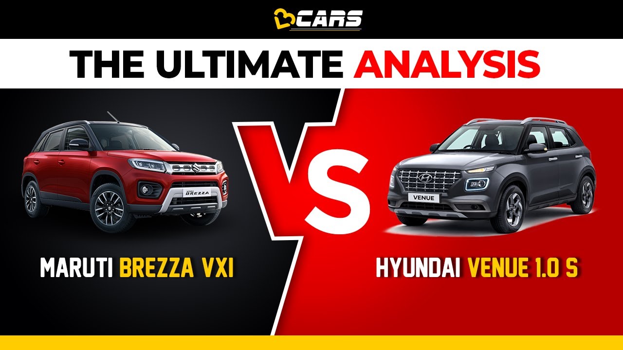 Brezza VXI vs Venue 1.0 S | BEST SUV Under 8.5 Lakhs | Price,Features,Engine | The Ultimate Analysis