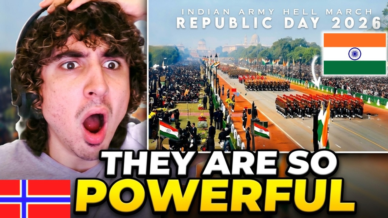 NORWEGIAN Reacts to Indian Army Hell March 2026 | Republic Day Parade